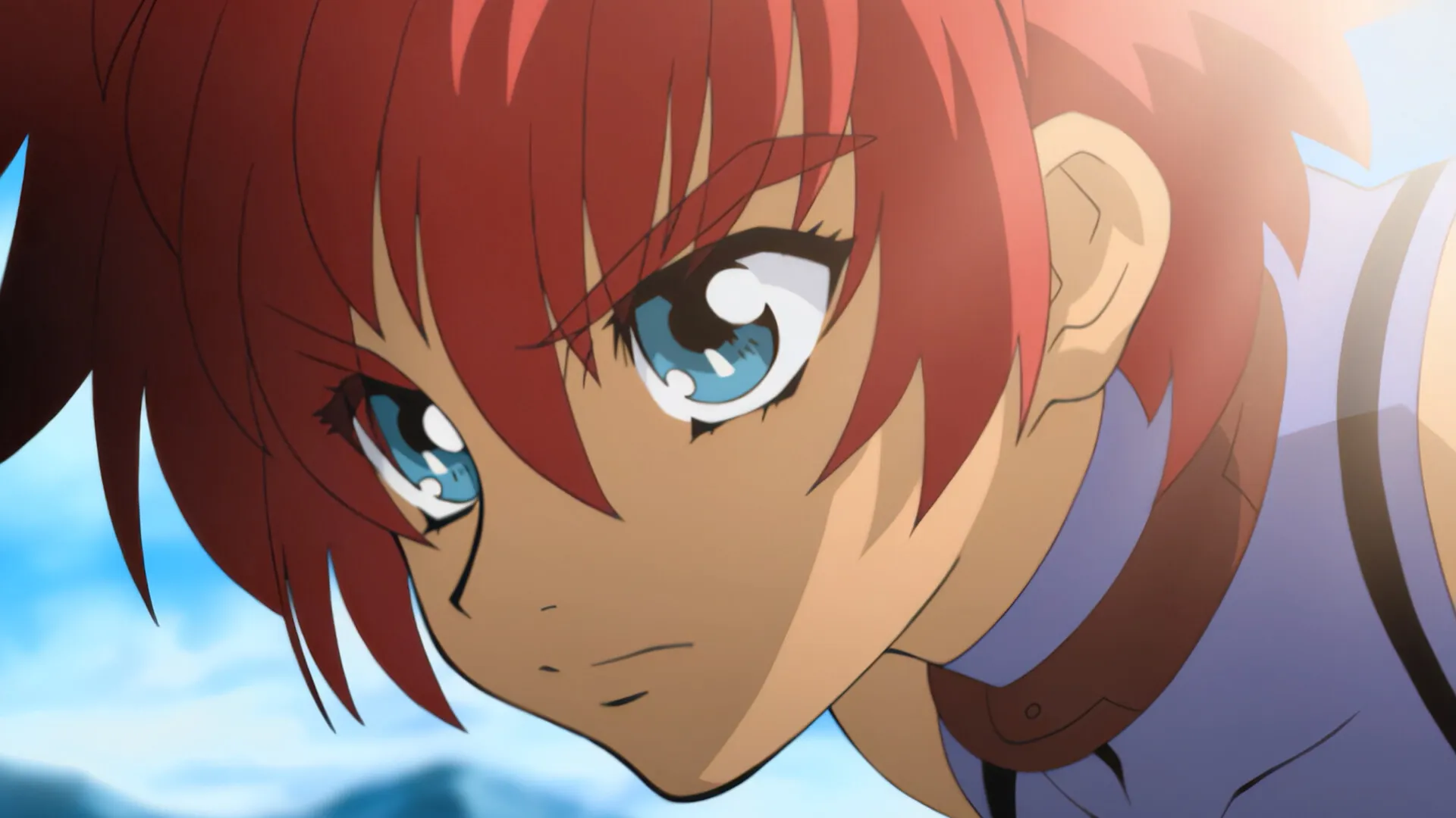 Close-up of Reid Hershel from the Tales of Eternia Remastered opening movie.